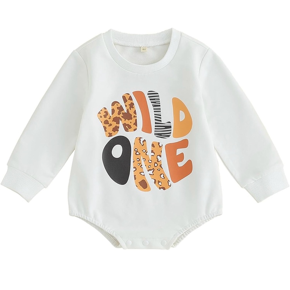 Two piece wild one outfit first birthday toddler leopard 12 18 months